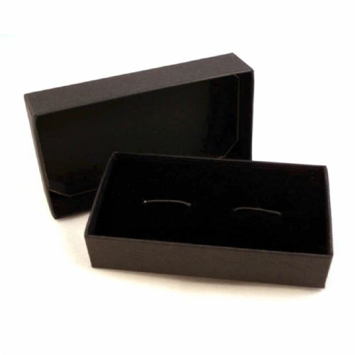 Cufflink Pair Square 16mm gold ready to wear, boxed
